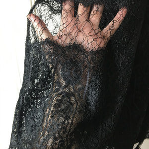 Stunning black lace skirt - Petite - Zero